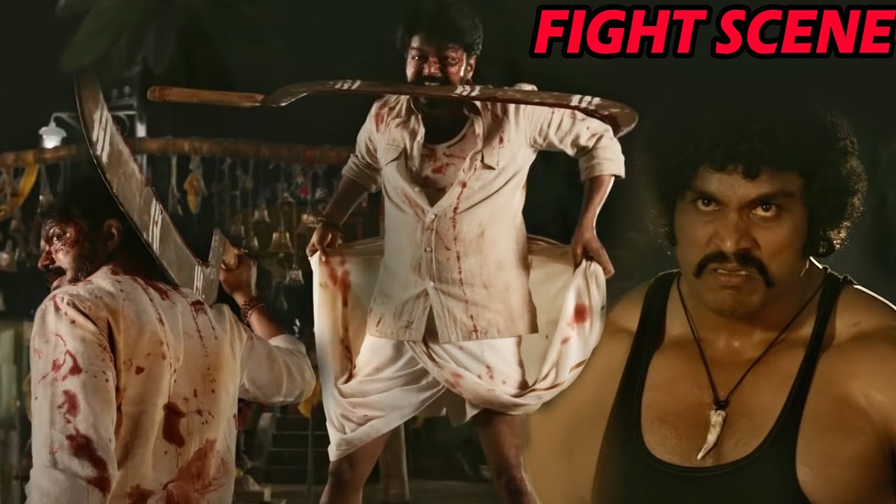 Vijay Thalapathy Mass Fighting Scene || Adirindi Telugu Movie Scenes || Surya || Matinee Show