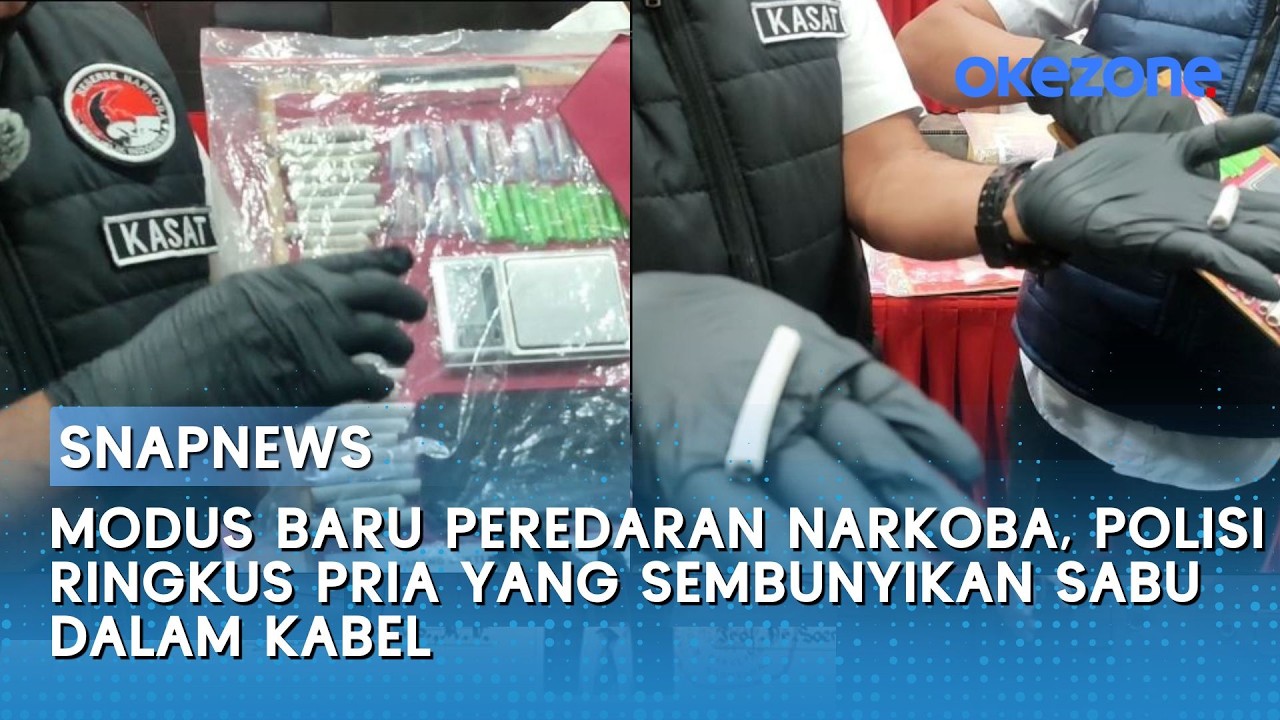 Modus Baru Peredaran Narkoba, Polisi Ringkus Pria yang Sembunyikan Sabu Dalam Kabel