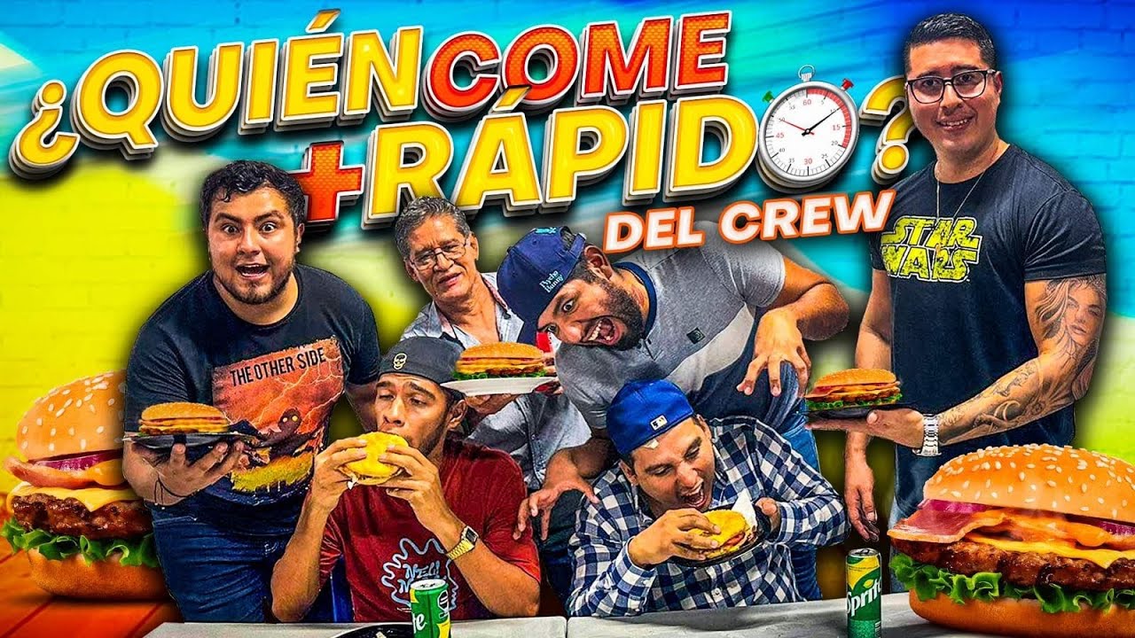 🔥RETO QUIEN COME MAS RAPIDO DEL CREW🔥
