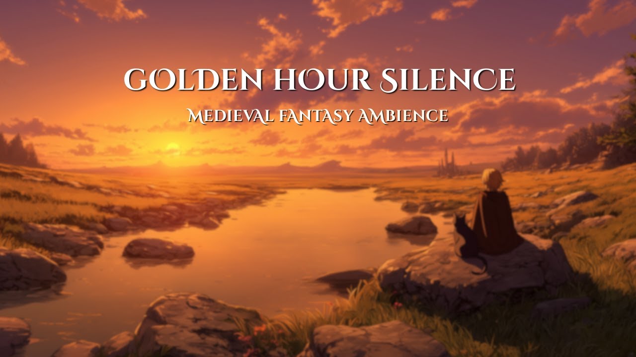 Medieval Fantasy Ambience | Where the River Slows at Golden Hour • Relax & Study