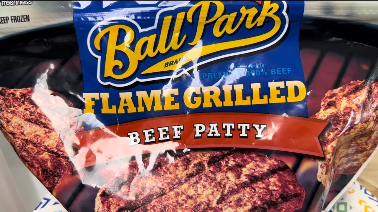 Обзор котлеты из говядины, приготовленной на гриле в Ball Park Flame #обзорееды #гамбургеры