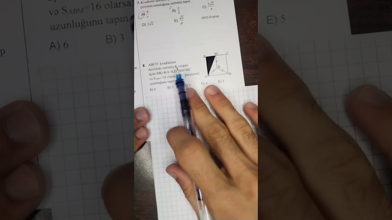 Dördbucaqlılar mövzusundan qəbula düşən suallar #qəbul #riyaziyyat #qebul #maths @Mathtab