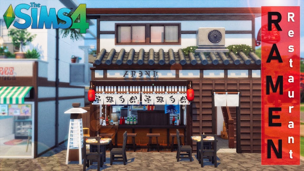 🍜 Ramen Restaurant | Mt. Komorebi (noCC) the Sime 4 | Stop Motion