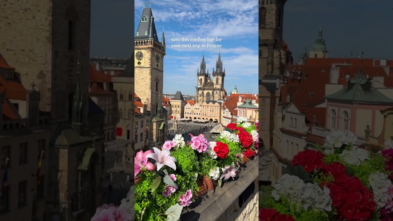 If you’re looking for the best viewpoints in Prague, do not miss this rooftop bar! 🍹🇨🇿