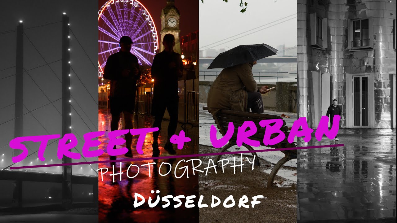 Düsseldorf Streetfotografie im Regen & bei Nacht. Mit FUJI X-T5 und XF35 1.4 (yeah!)