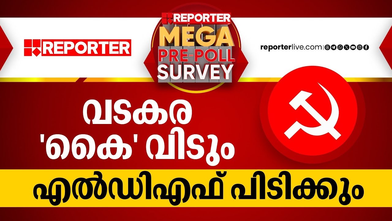 വടകര 'കൈ' വിടും, എല്‍ഡിഎഫ് പിടിക്കും| കേരളം ആർക്കൊപ്പം? Reporter Mega Pre Poll Survey 2024| Vadakara
