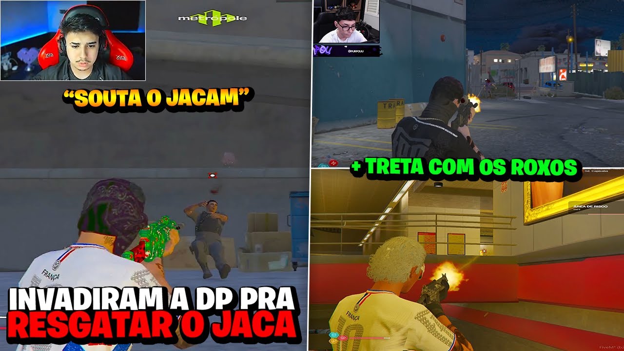 INVADIRAM A DP PRA RESGATAR O OVOTZ! + TRETA COM OS ROXOS NA PISTA