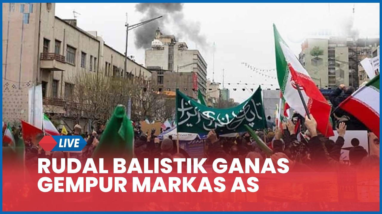 Serangan Baru Iran, Rudal Balistik Ganas Gempur Markas Komandan AS & Wilayah Israel