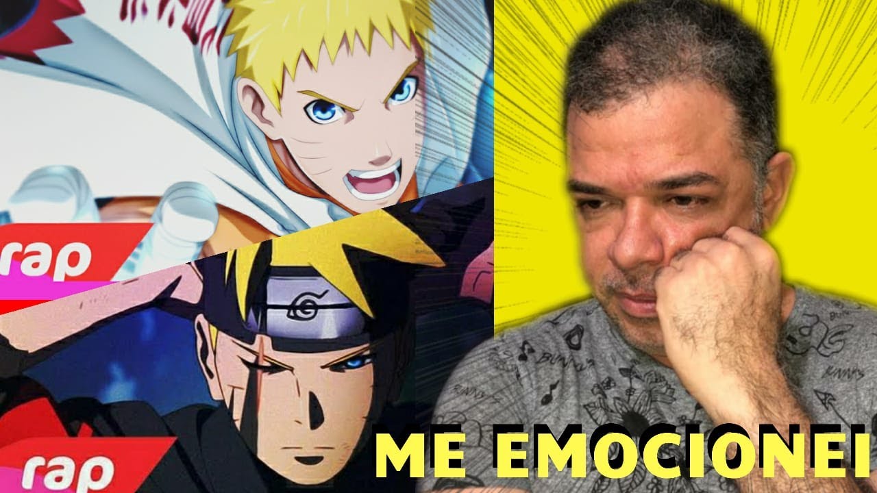 MEU PAI SE EMOCIONA AO REAGIR AO RAP DO NARUTO E BORUTO DO 7MINUTOZ - (NERD HITS)