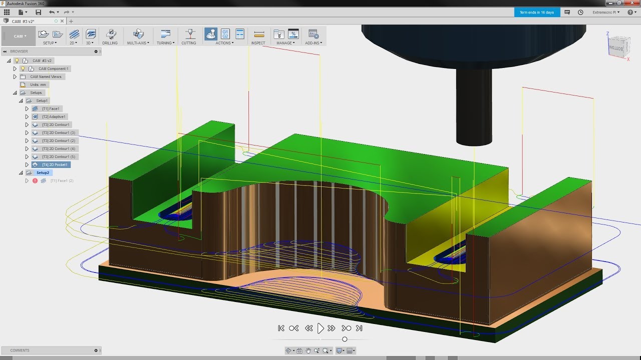Fusion 360 Moduł CAM PL #3