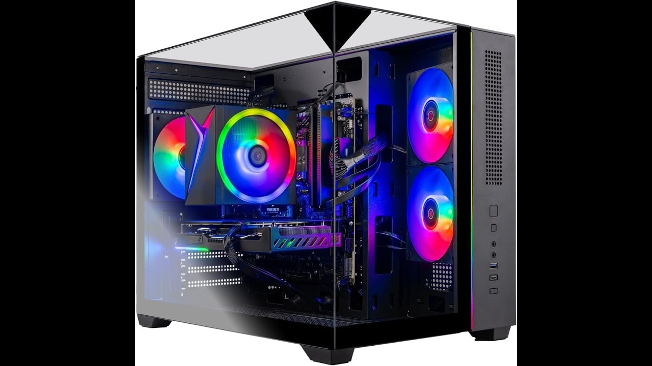 Skytech Gaming Crystal Gaming PC, AMD Ryzen 7 5700 3.7GHz, NVIDIA RTX 5060, 1TB NVMe SSD