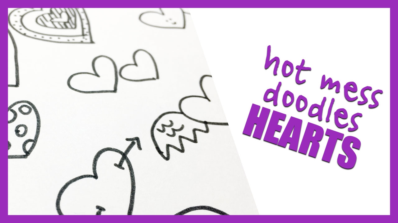 Heart Doodles | Doodling For Beginners