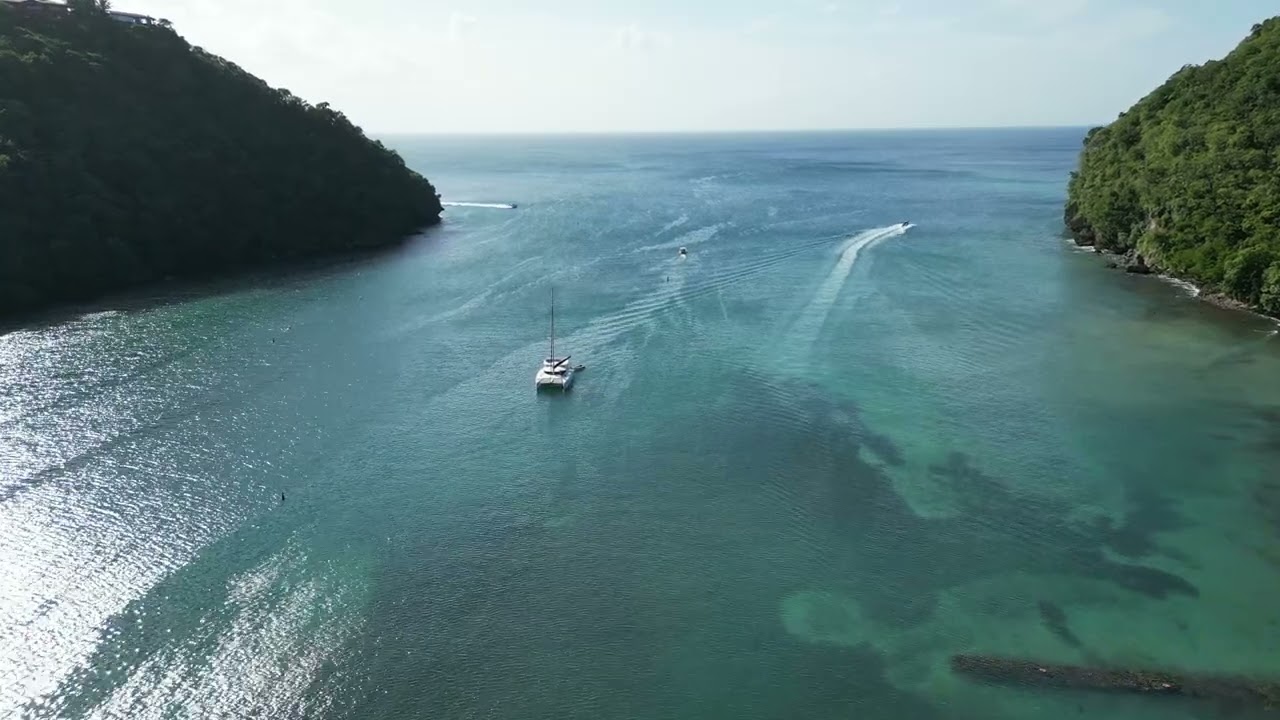 2024-11 Saint Lucia Island - Marigot. Drone video
