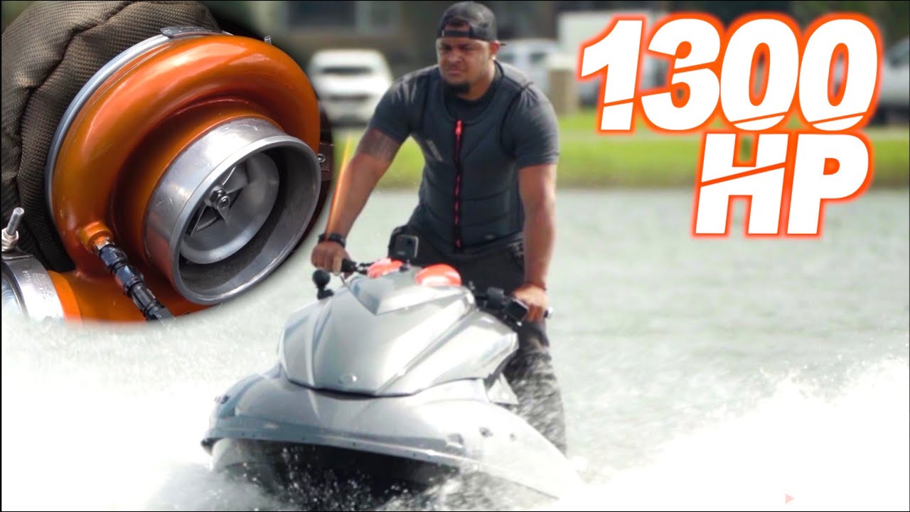 1300HP Turbo Jetski 100+MPH CRAZY ACCELERATION (The BIGGEST TURBO We've Ever Seen on a Jetski!)