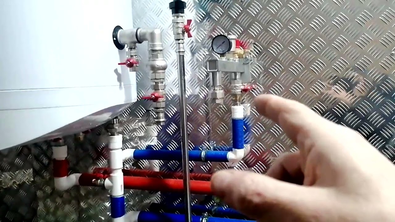 Котёл BAXI slim   простая котельная с напольным котлом