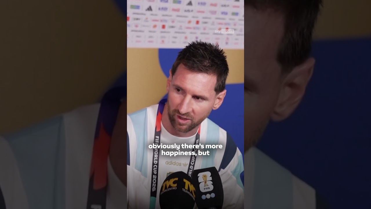 Lionel Messi after scoring hat-trick in Argetina's World Cup opener ✨
