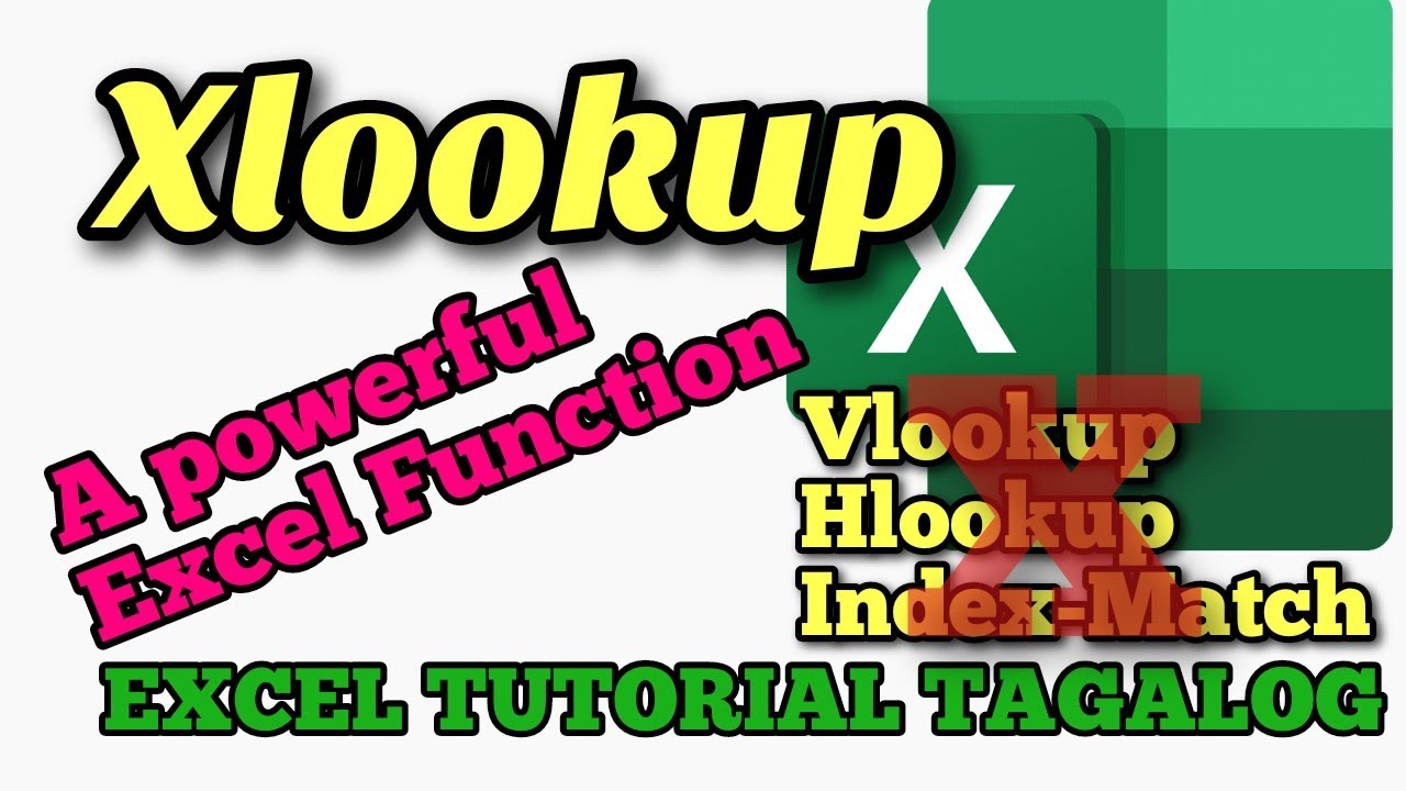 How to use XLOOKUP function in Excel (Tagalog Tutorial)
