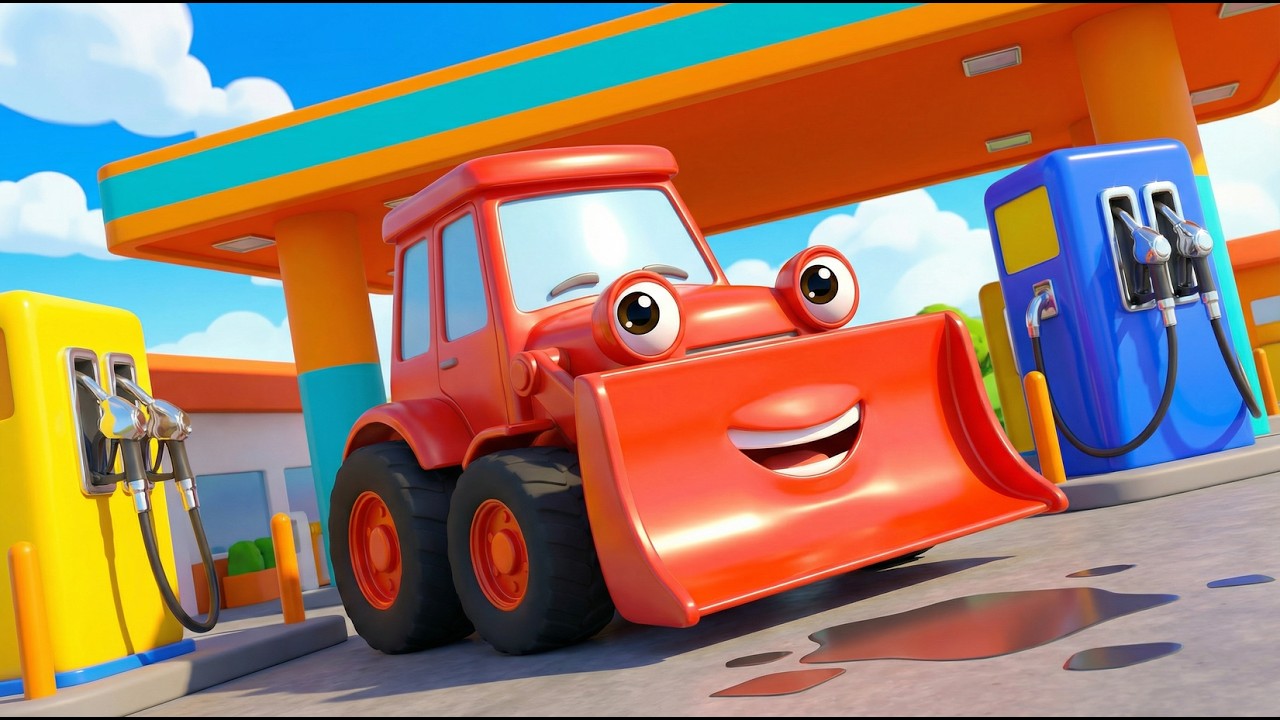 Tankstelle, wir kommen! ⛽ | Wo tanken die Fahrzeuge? | Kinderlieder zum Mitsingen 🚗