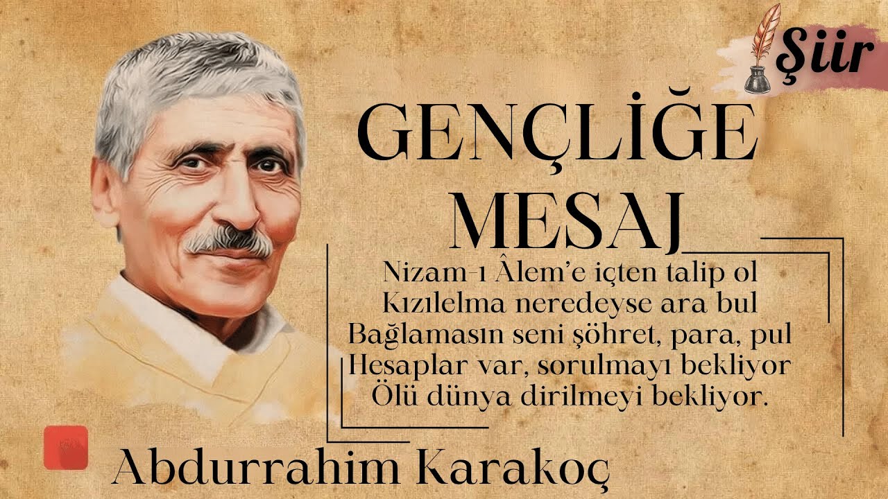 Ölü Dünya DİRİLMEYİ Bekliyor... | Abdurrahim KARAKOÇ (Gençliğe Mesaj Şiiri)