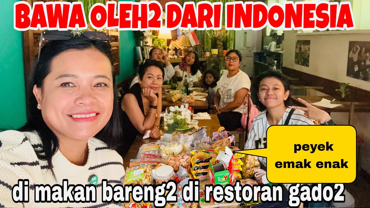 BAWA OLEH2 DARI INDONESIA KE RESTORAN GADO2 BARCELONA ,PADA SUKA PEYEK DARI EMAK ‼️