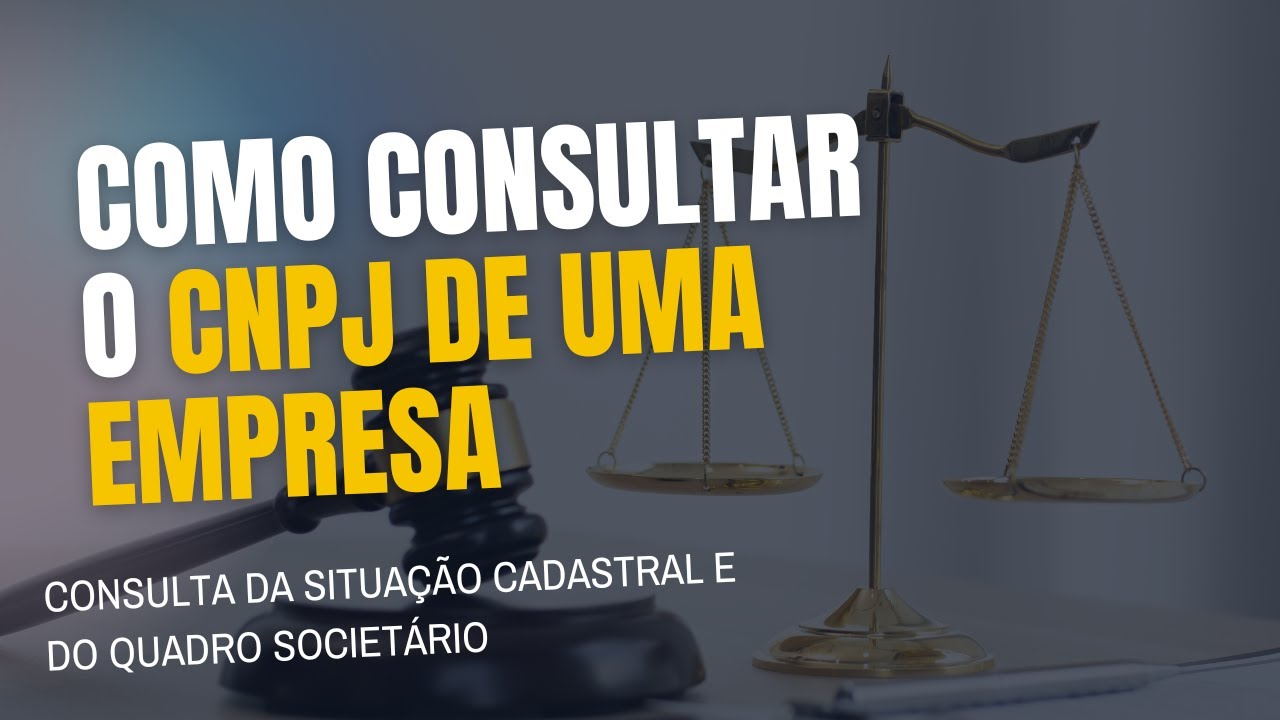Como Consultar o CNPJ de uma Empresa - Comprovante de Inscrição, Situação Cadastral e QSA