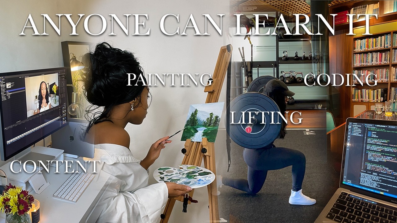 how to learn ANYTHING FAST (its not natural ability) | coding, editing, painting etc 🧠✨