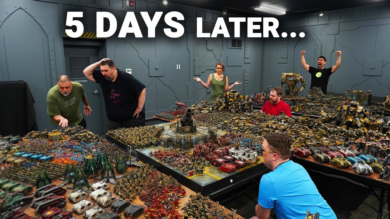 World’s LARGEST Warhammer 40k Battle - 300,000 Pts - Chaos VS Orks 