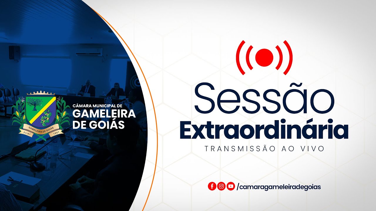 [Transmissão ao vivo] 01ª Sessão Extraordinária - 27.01.25