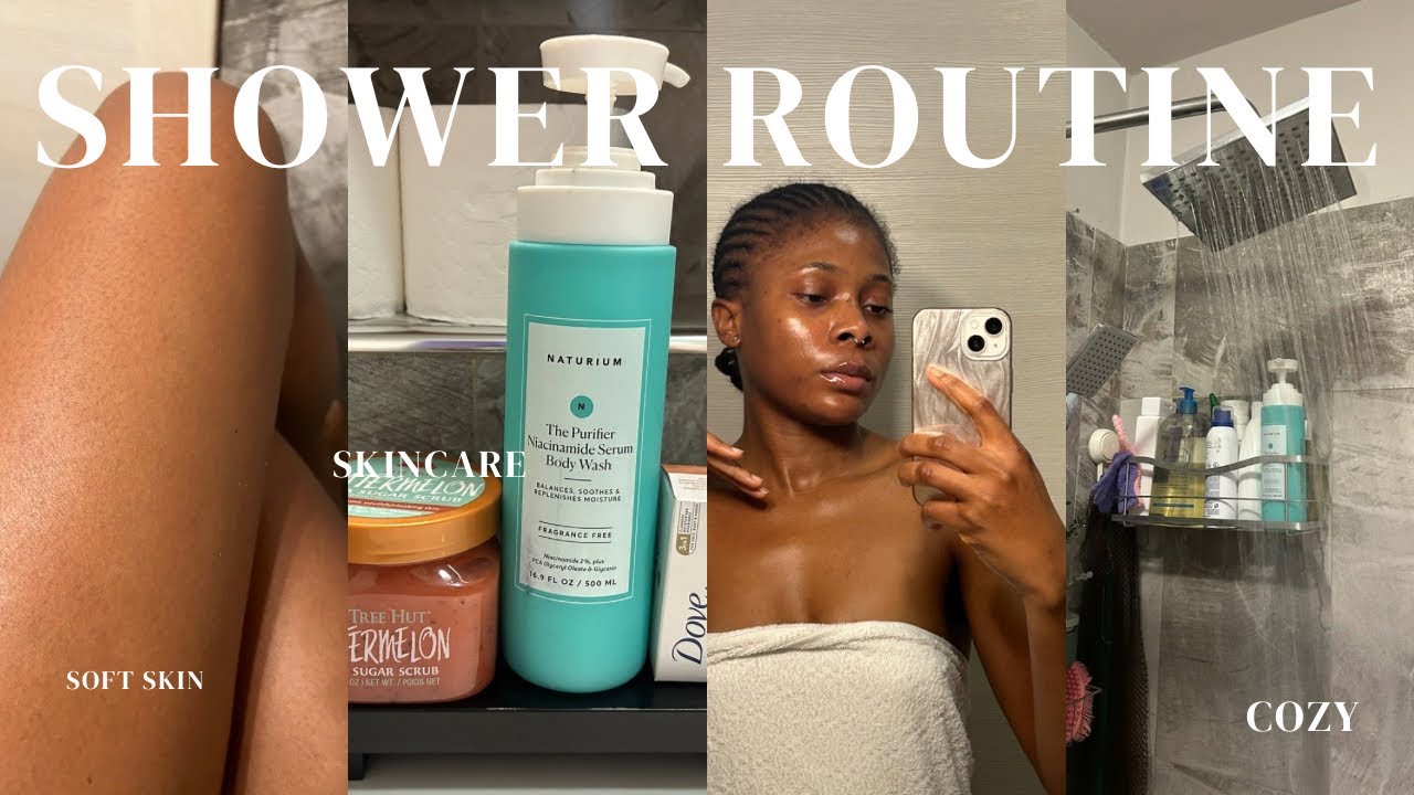 MY MORNING SHOWER ROUTINE 🛀🧽🧼 fall scent + fav body products + workout + skincare + self care…