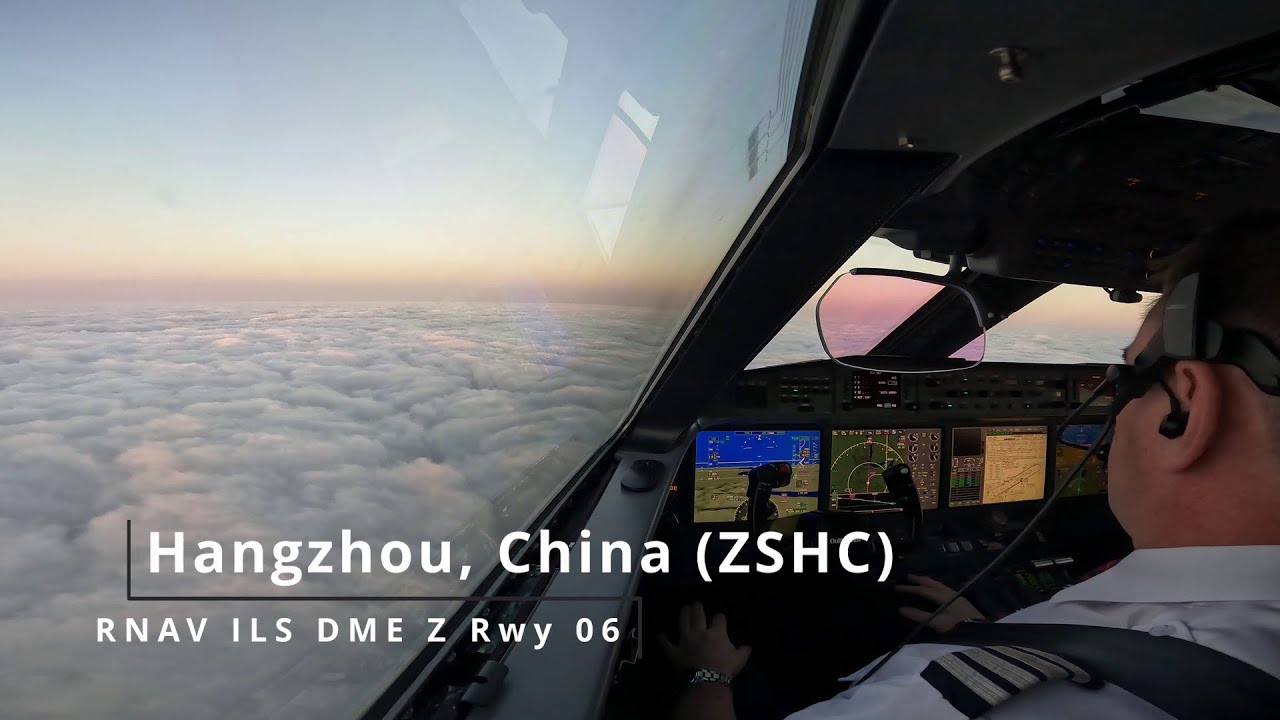 Landing Hangzhou, China (ZSHC) - Gulfstream G650