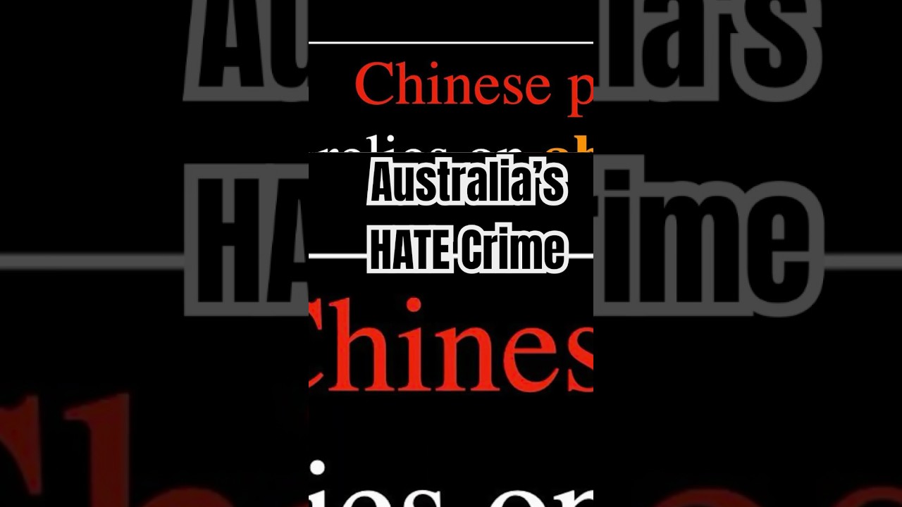 Hate Crime #Australia Public Order Law #china #auslaw