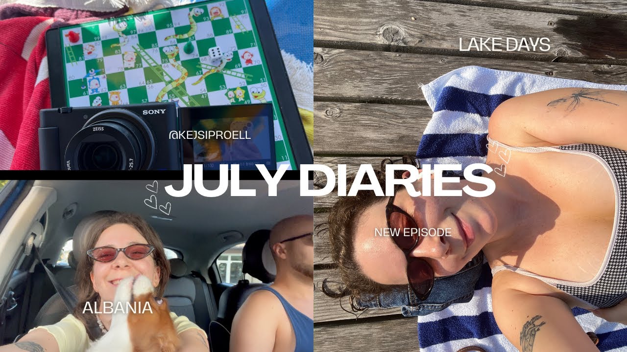 July diaries 💌 beach days in Albania + slow days at home VLOG