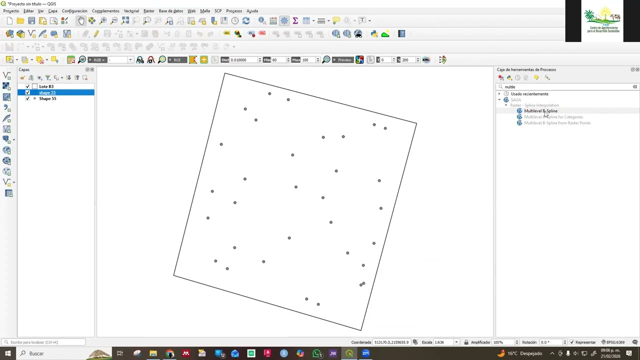 Interpolación con Multilevel B-Spline