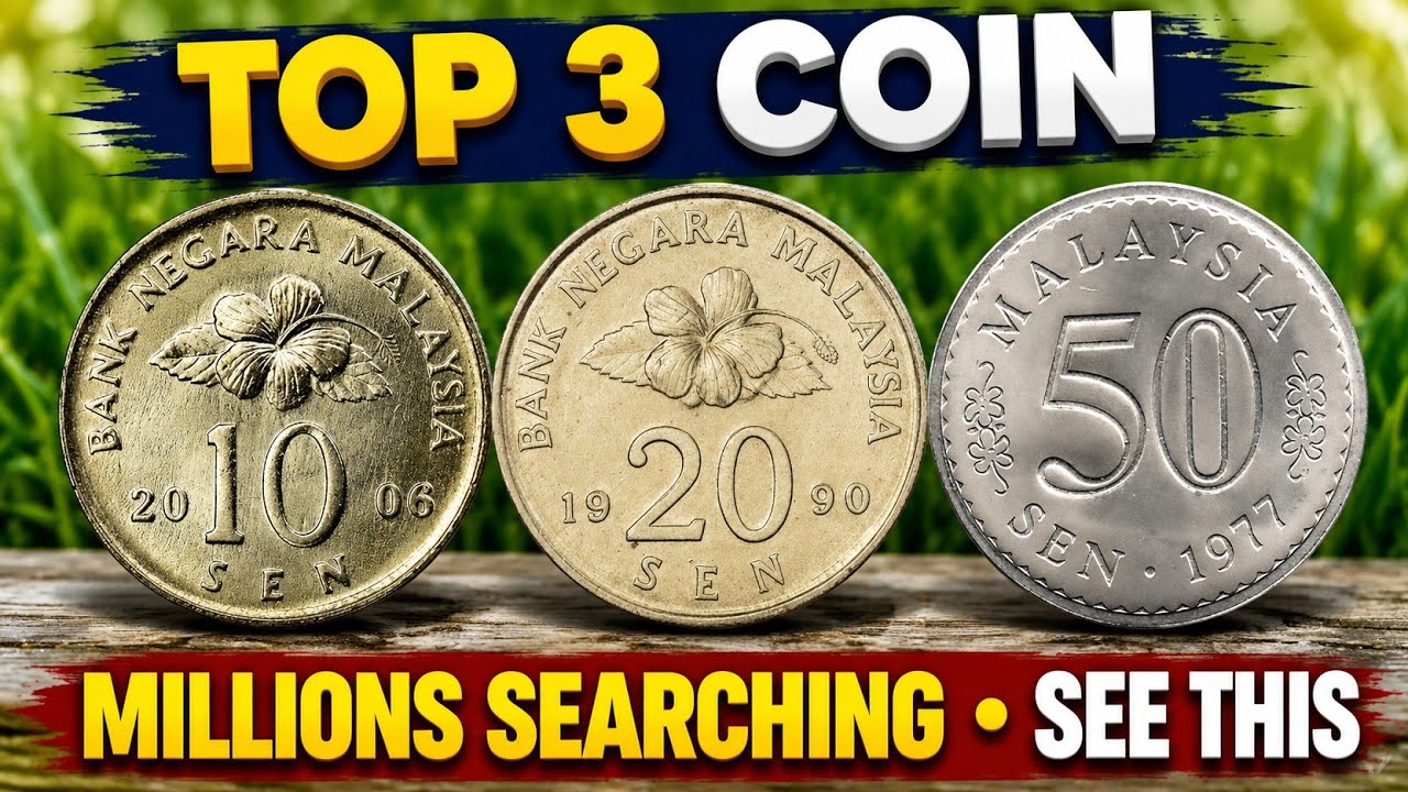 Top 3 Malaysia Coins Worth Money 10 Sen 20 Sen 50 Sen Coin Value Guide