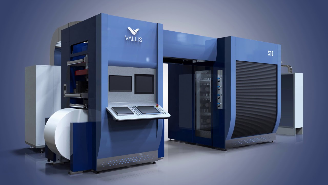 Vallis S10 - Gearless stack type flexo printing machine