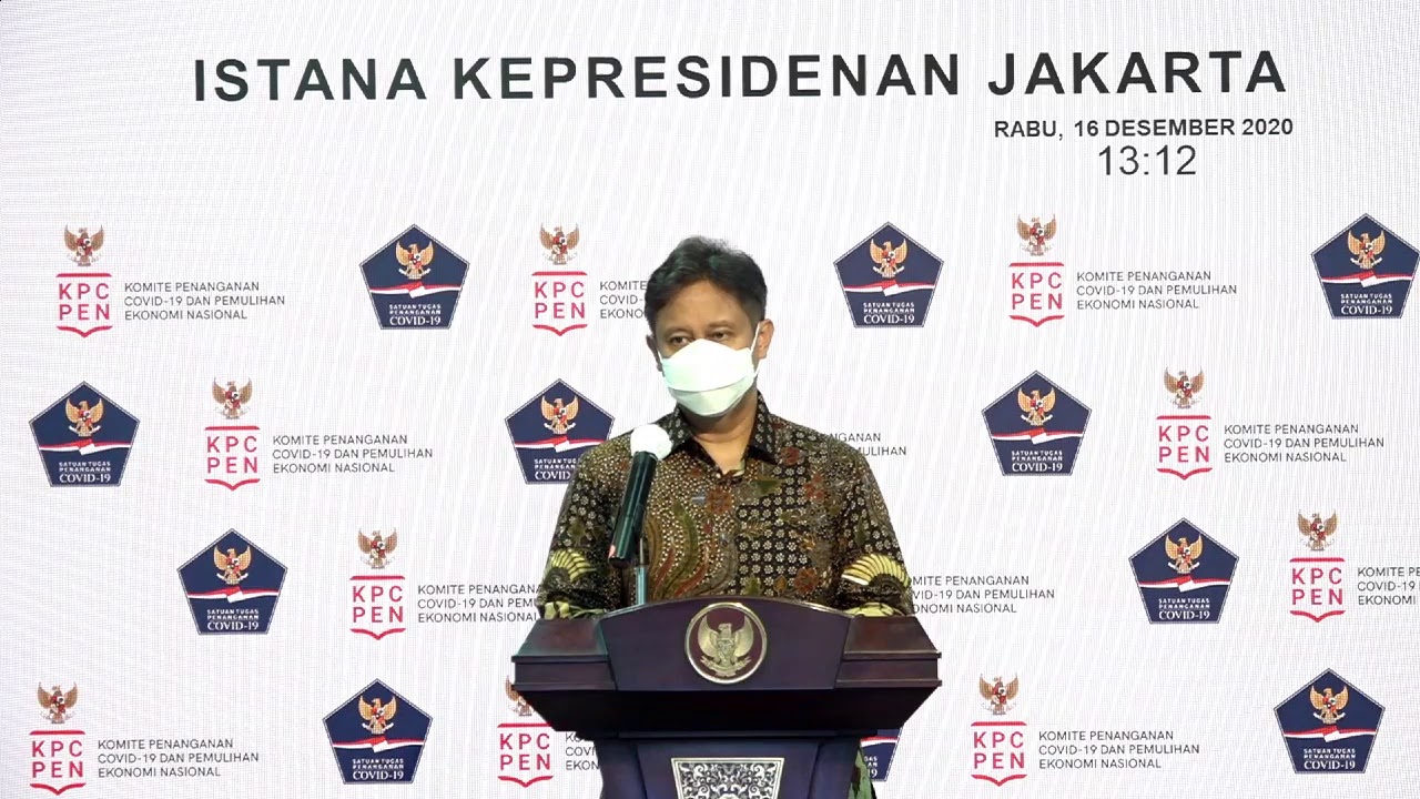 LIVE : Keterangan Pers Ketua Satgas PEN dan Menteri Desa, PDTT, Kantor Presiden, 16 Desember 2020