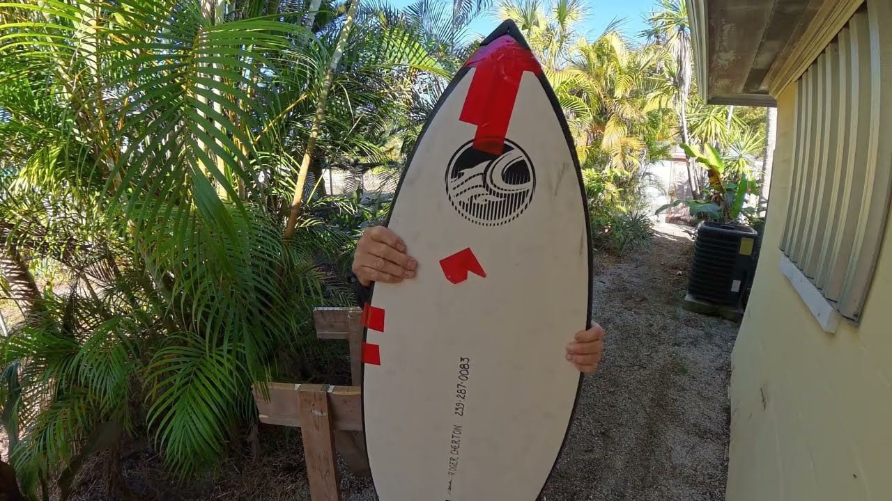 How to install a nose protector on a surfboard.