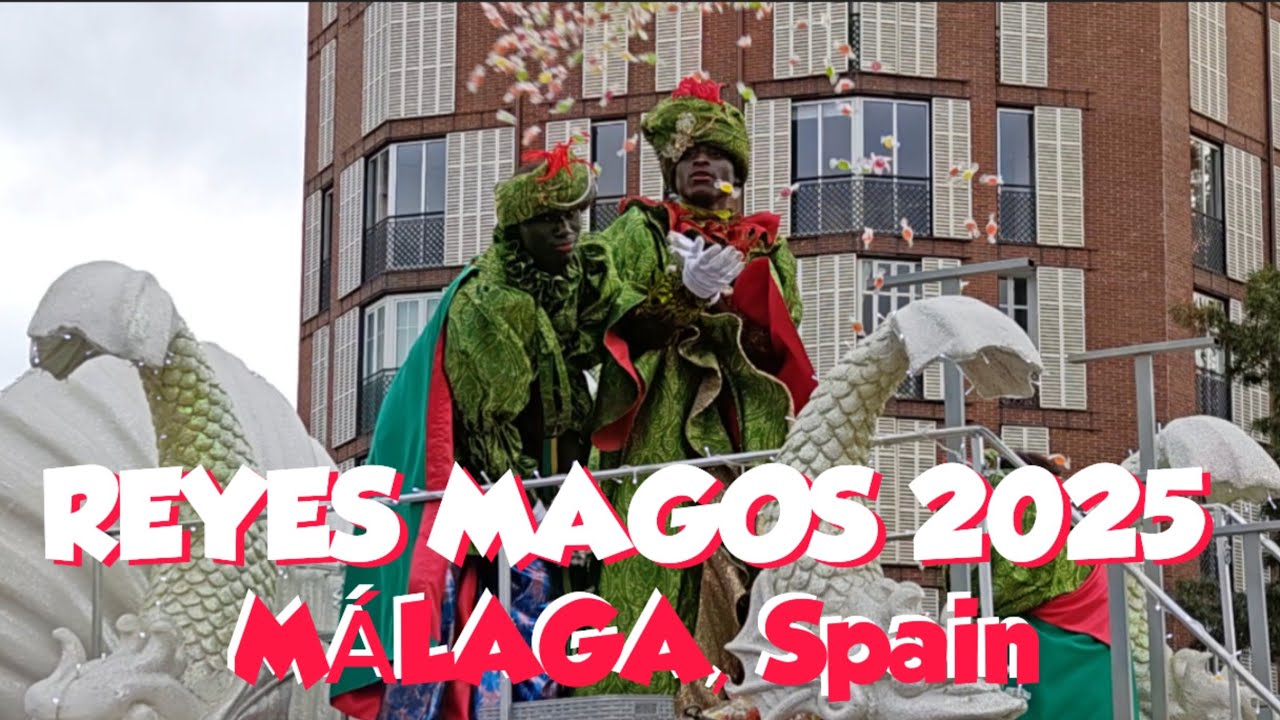 4K MÁLAGA, Spain THREE KINGS Parade REYES MAGOS Cabalgata 5 enero 2025 procession Umzug desfile