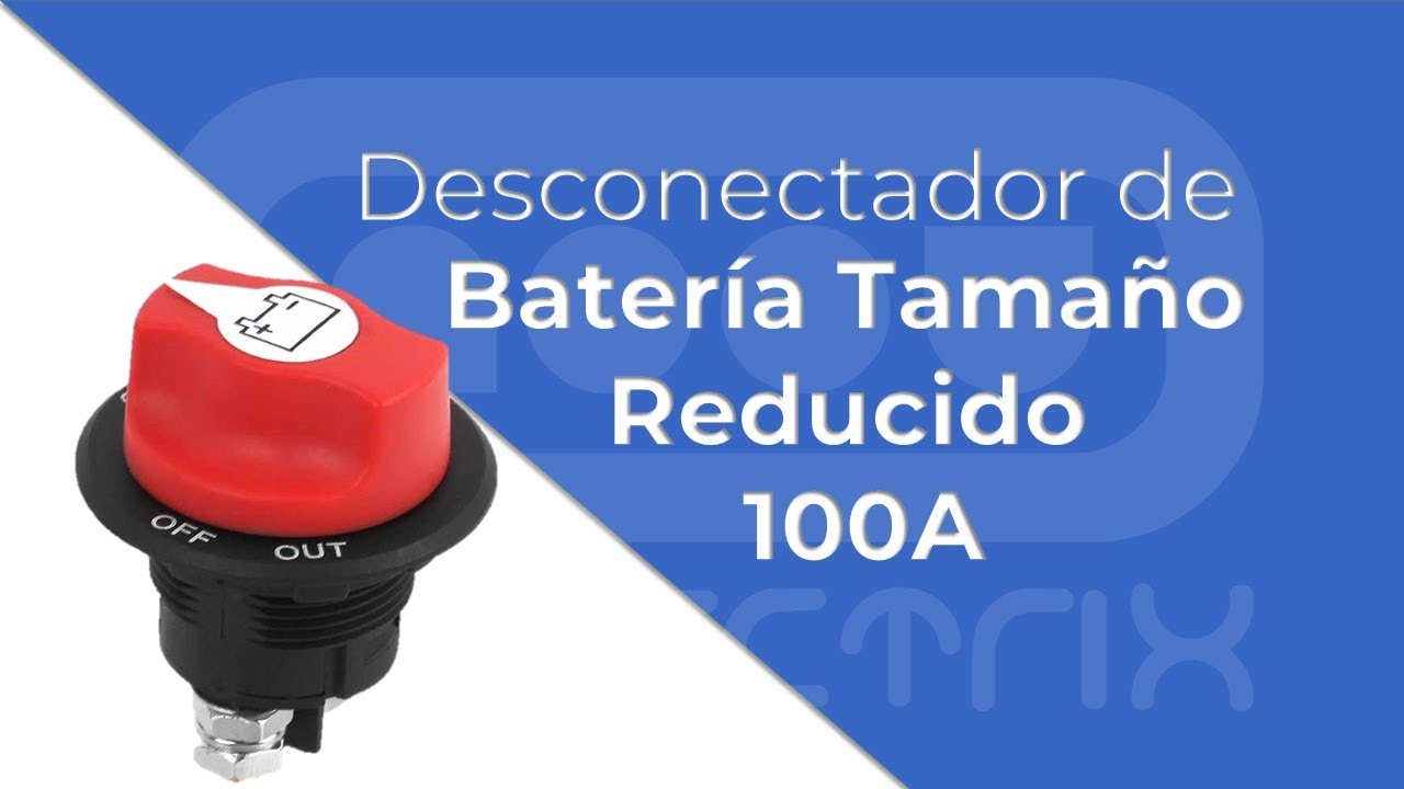 Desconectador De Batería empotrable de tamaño pequeño para hasta 100A
