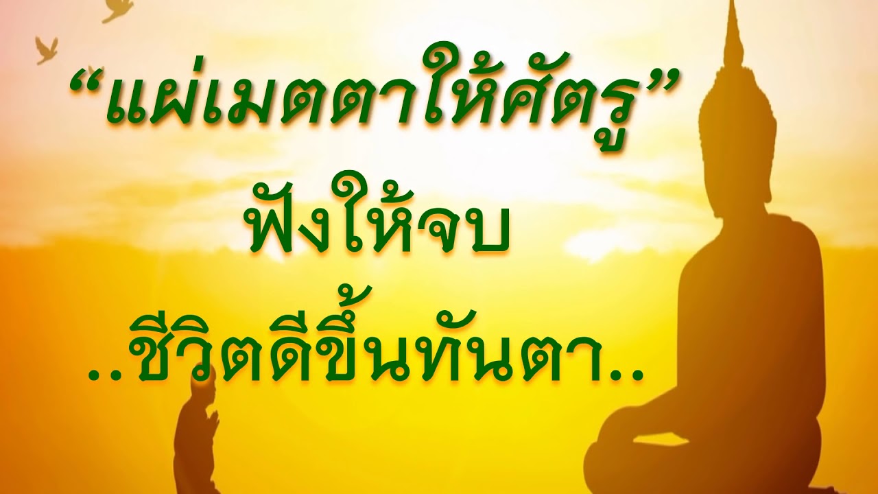 แผ่เมตตาให้ศัตรู ปลดบล็อคตัวเอง ฟังให้จบ ชีวิตดีขึ้นทันตา
