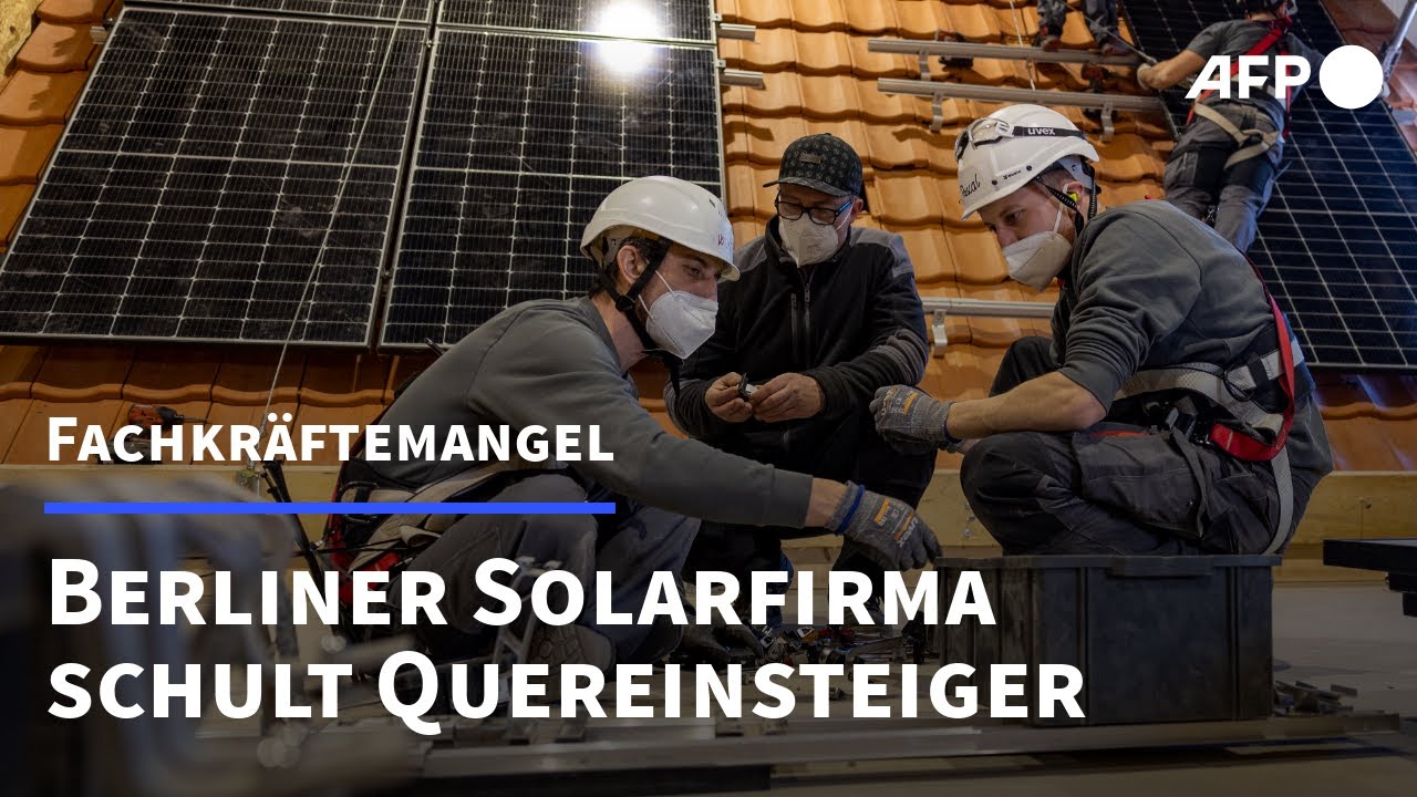 Fachkräftemangel: Berliner Solarfirma setzt auf Quereinsteiger | AFP