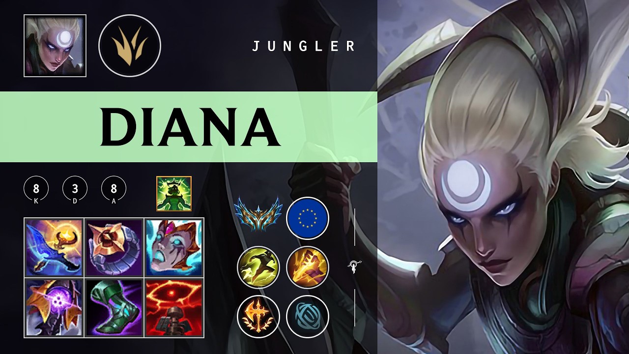 Diana Jungle vs Lillia - EUW Challenger Patch 26.05