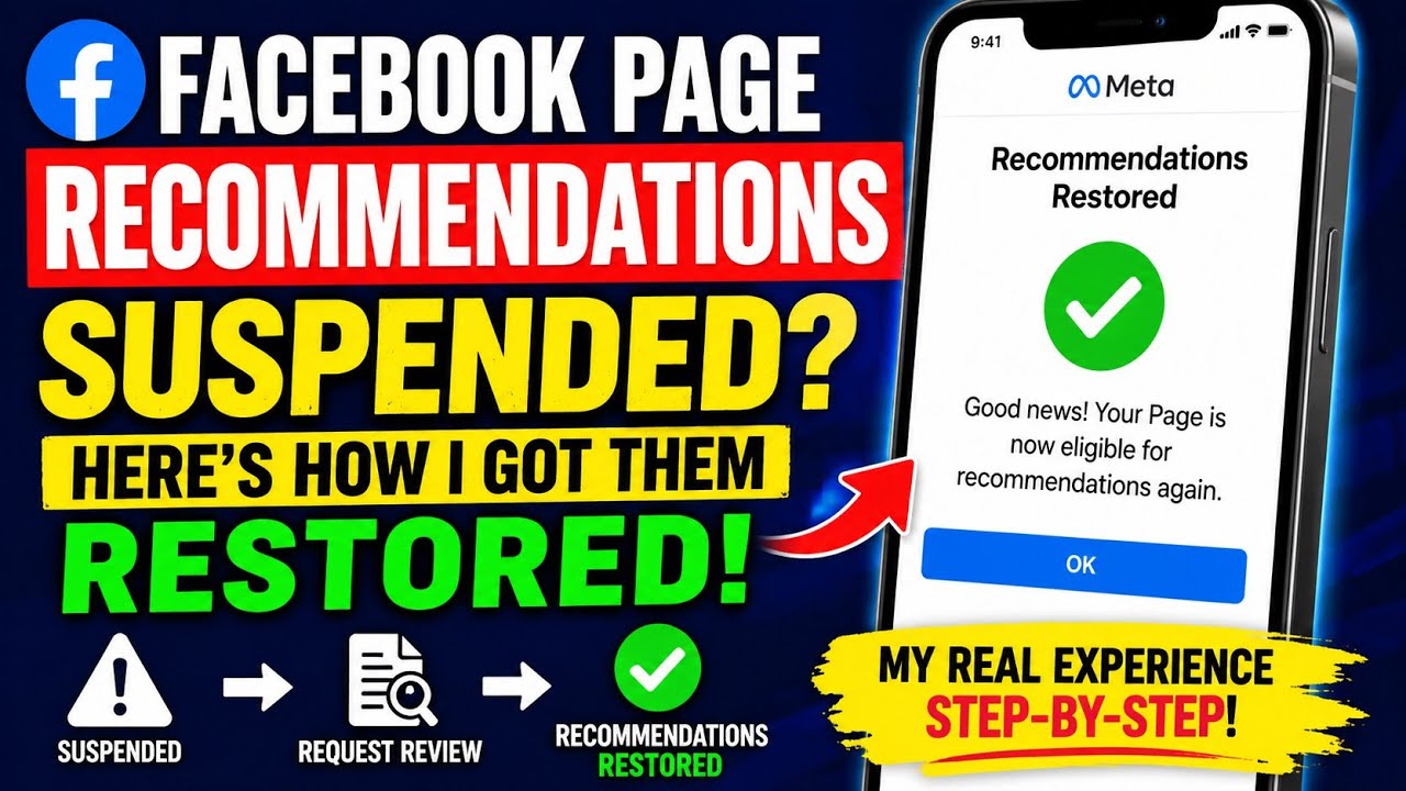 Facebook Page Recommendations Suspended? How I Got My Recommendations Restored After Review (2026)