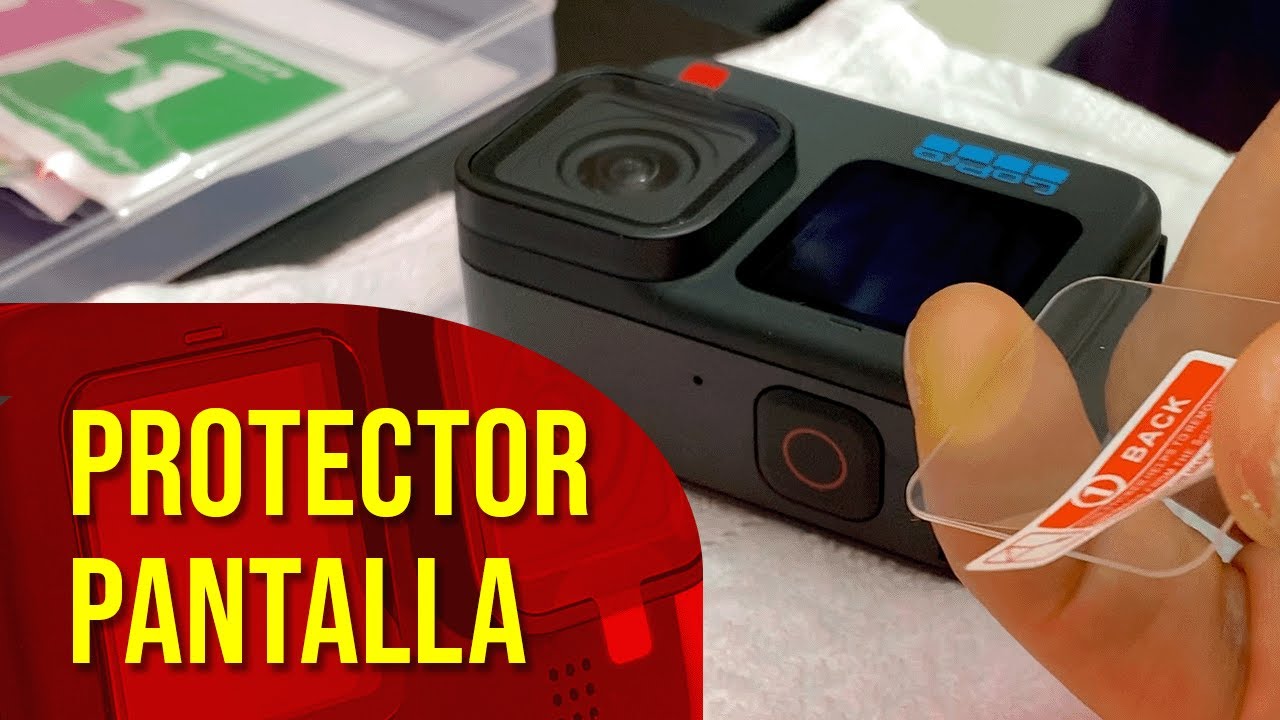 Instalar protector de pantalla en GoPro Hero 10 Black.