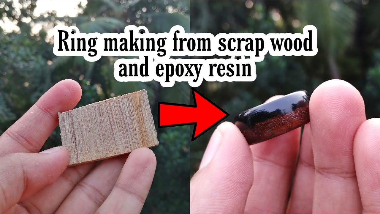 Wood and Resin ring making | DIY epoxy ring | wood resin jewelry | making video