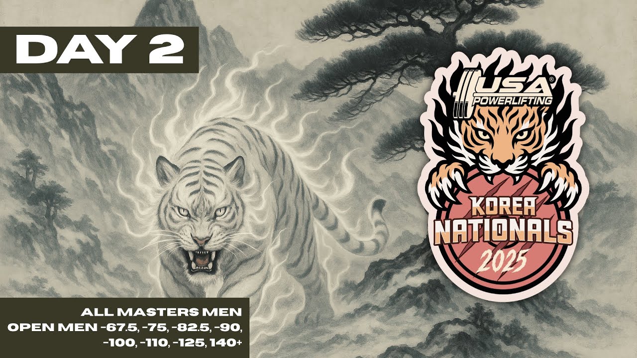 2025 USAPL Korea Nationals | Day 2 | Masters Men | Open Men 67.5, 75, 82.5, 90, 100, 110, 125, 140+