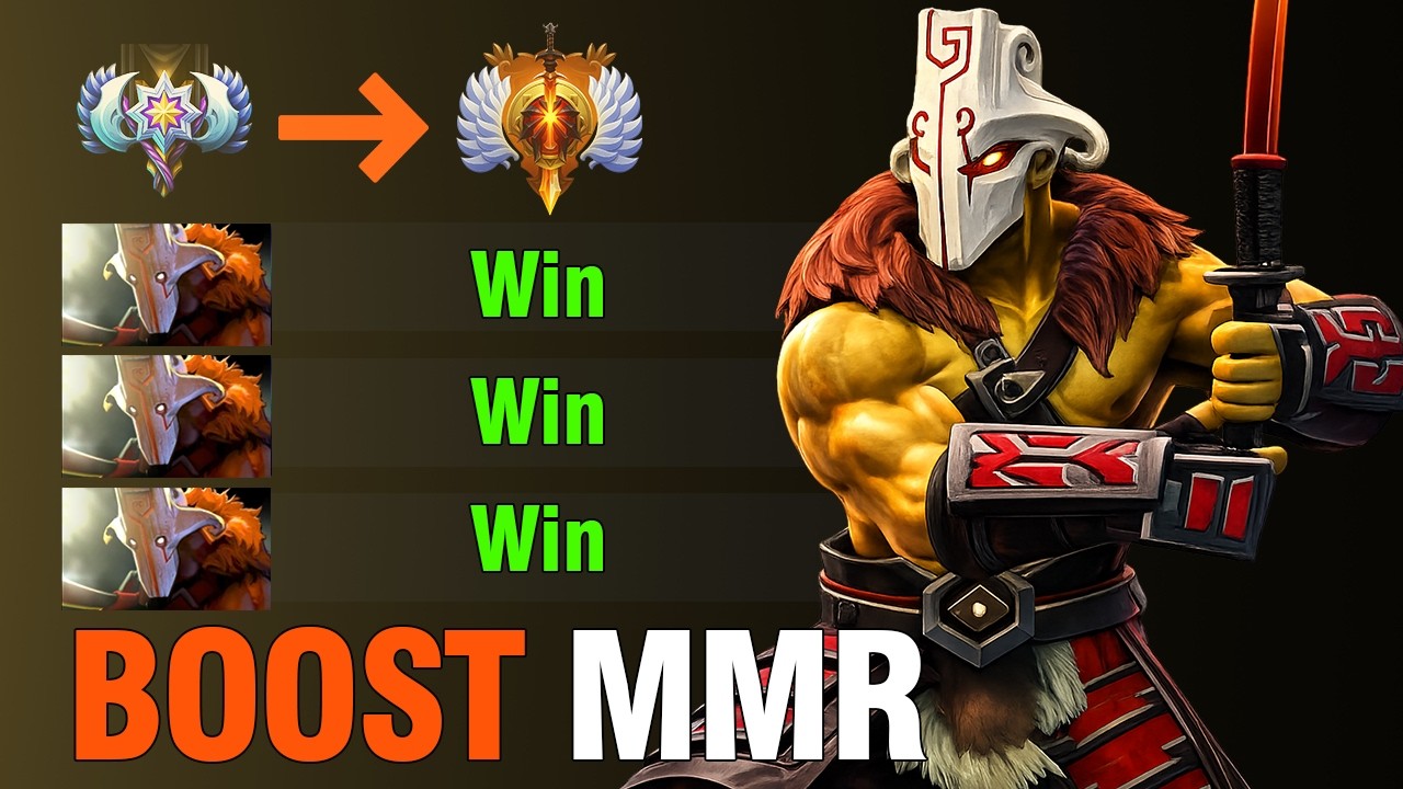 Immortal Juggernaut Carry to BOOST MMR! | Dota 2 Patch 7.41d Gameplay