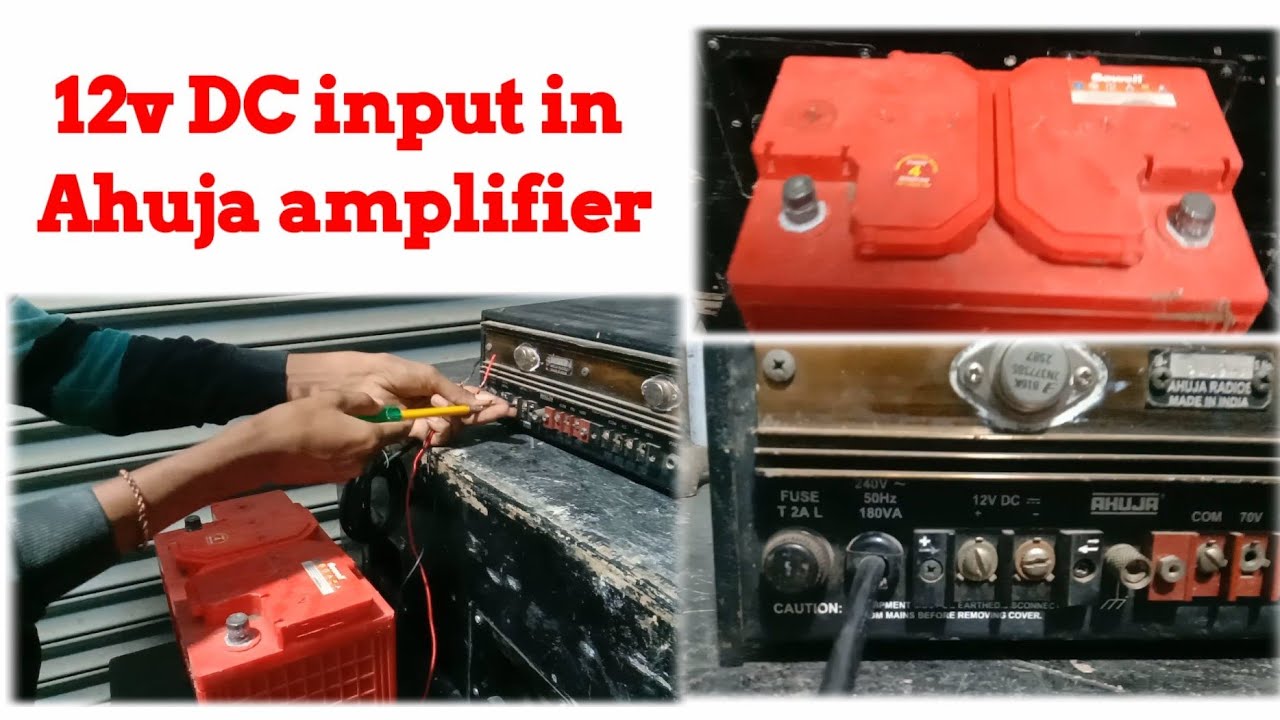 12v battery connections | 12v Dc input in ahuja amplifier