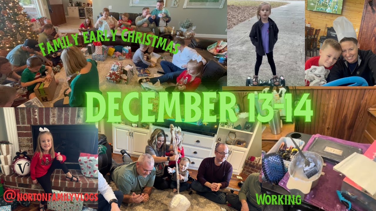Weekend Vlog 45 🎄❤️💇🏼‍♀️ Family early Christmas and working 
