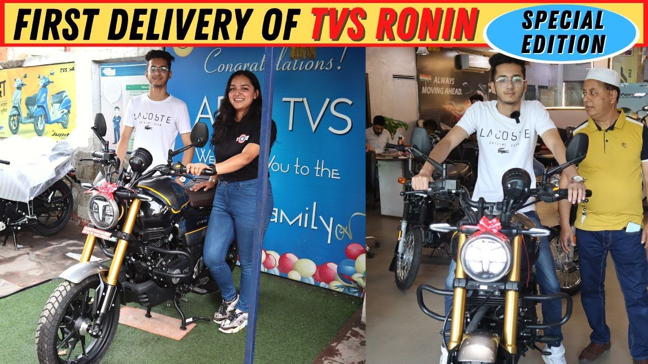 Taking first Delivery of TVS Ronin Special Edition #tvsronin #ronin #newbike #bikes